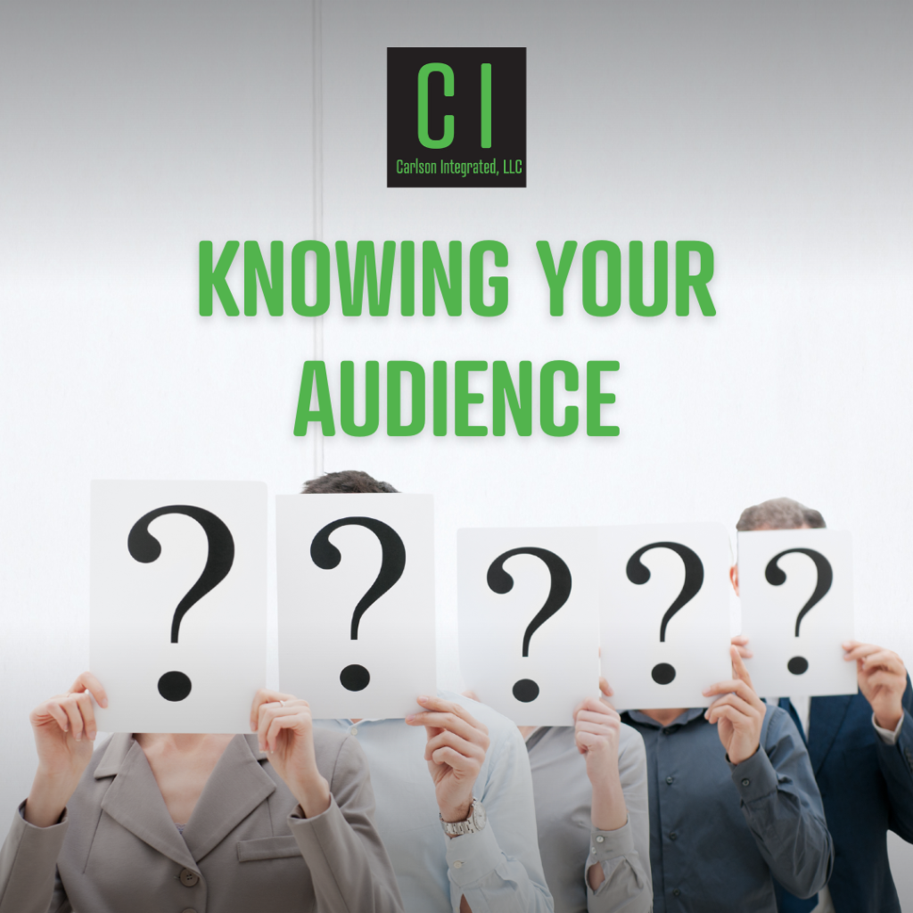Knowing your Audience